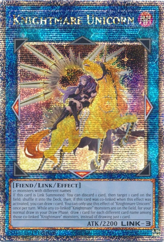 Knightmare Unicorn (Alternate Art) [RA01-EN043] Quarter Century Secret Rare - Yugioh Cards For Your TCG Needs!