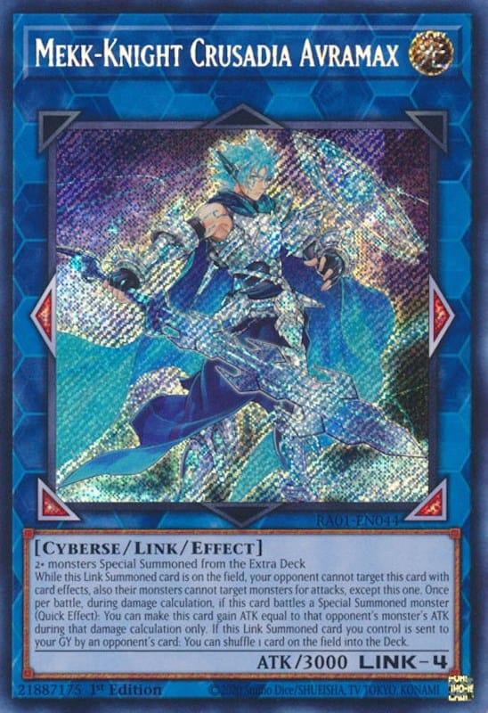Mekk-Knight Crusadia Avramax [RA01-EN044] Secret Rare - Yugioh Cards For Your TCG Needs!