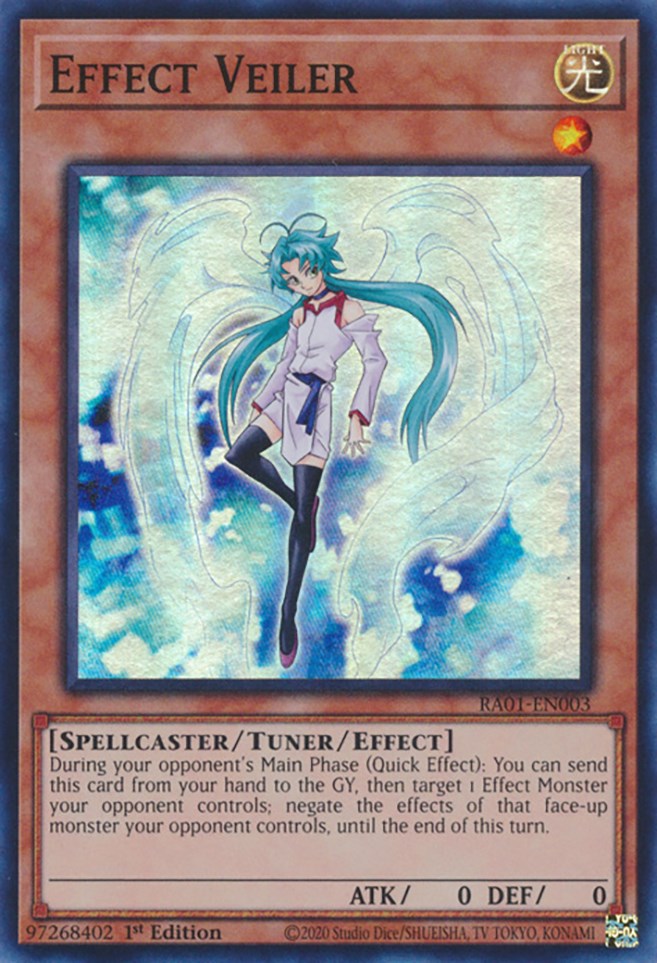 Effect Veiler [RA01-EN003] Super Rare - Yugioh Cards For Your TCG Needs!