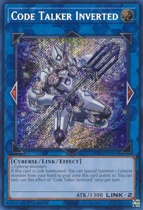 Code Talker Inverted [RA01-EN045] Secret Rare - Yugioh Cards For Your TCG Needs!