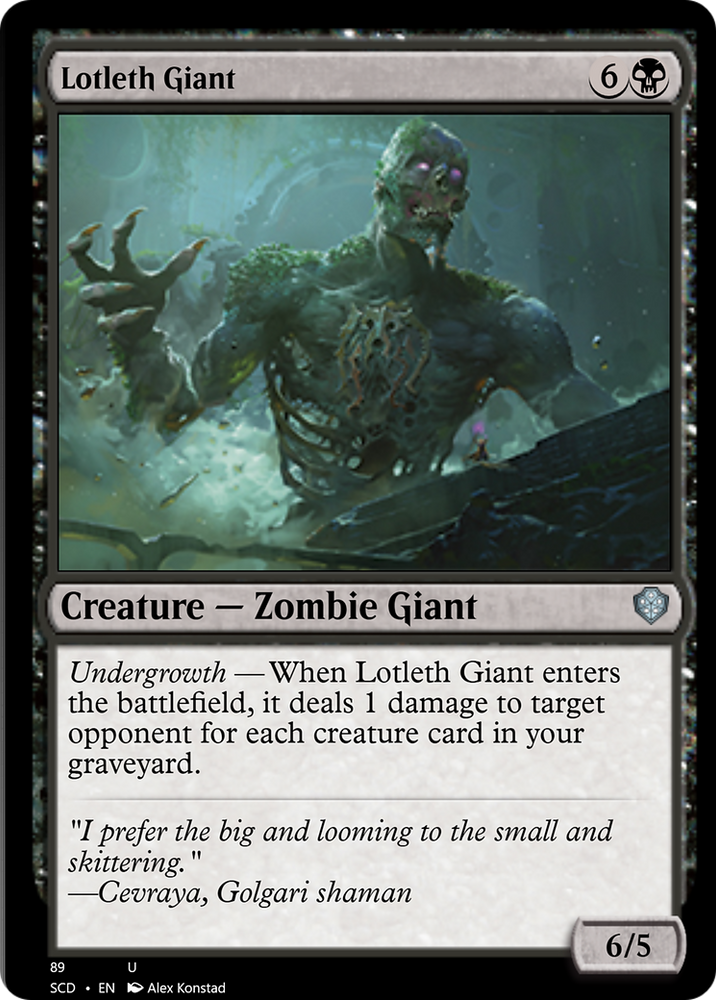 Lotleth Giant [Starter Commander Decks] Magic: The Gathering