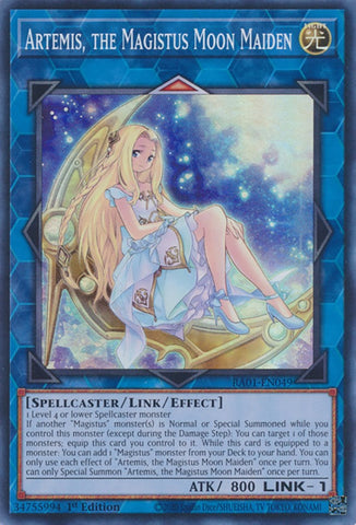 Artemis, the Magistus Moon Maiden [RA01-EN049] Super Rare - Yugioh Cards For Your TCG Needs!