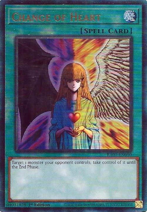 Change of Heart [RA01-EN050] Prismatic Ultimate Rare - Yugioh Cards For Your TCG Needs!