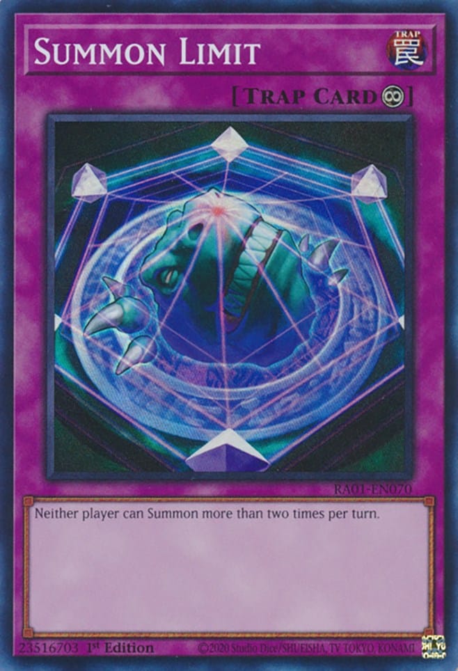 Summon Limit [RA01-EN070] Super Rare - Yugioh Cards For Your TCG Needs!