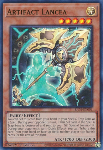 Artifact Lancea [RA01-EN006] Ultra Rare - Yugioh Cards For Your TCG Needs!