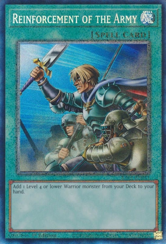 Reinforcement of the Army [RA01-EN051] Prismatic Collector's Rare - Yugioh Cards For Your TCG Needs!