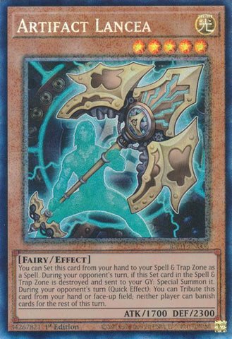 Artifact Lancea [RA01-EN006] Prismatic Collector's Rare - Yugioh Cards For Your TCG Needs!