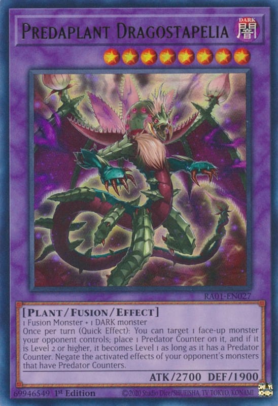 Predaplant Dragostapelia [RA01-EN027] Ultra Rare - Yugioh Cards For Your TCG Needs!