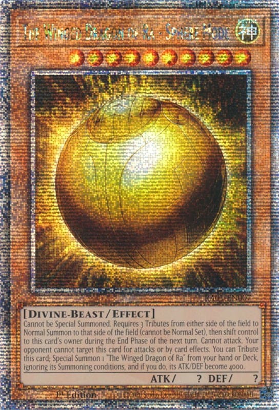 The Winged Dragon of Ra - Sphere Mode [RA01-EN007] Quarter Century Secret Rare - Yugioh Cards For Your TCG Needs!