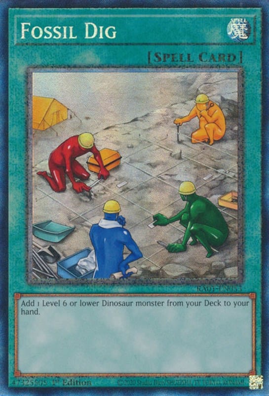 Fossil Dig [RA01-EN053] Prismatic Collector's Rare - Yugioh Cards For Your TCG Needs!