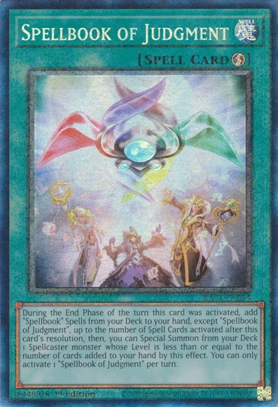 Spellbook of Judgment [RA01-EN054] Prismatic Collector's Rare - Yugioh Cards For Your TCG Needs!