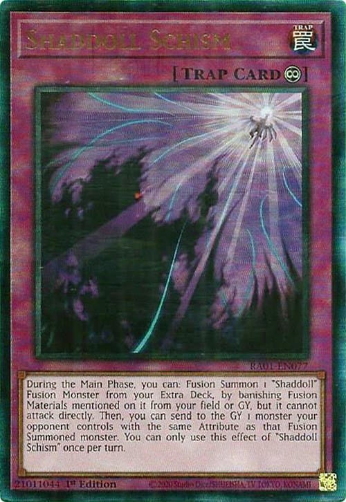 Shaddoll Schism [RA01-EN077] Prismatic Ultimate Rare - Yugioh Cards For Your TCG Needs!