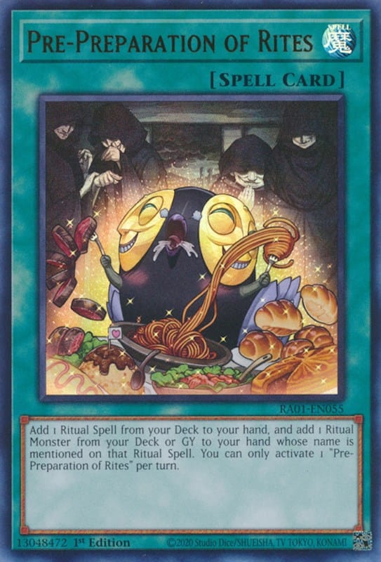 Pre-Preparation of Rites [RA01-EN055] Ultra Rare - Yugioh Cards For Your TCG Needs!