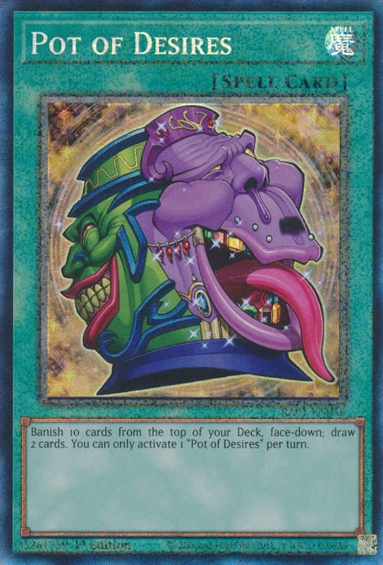 Pot of Desires [RA01-EN056] Prismatic Collector's Rare - Yugioh Cards For Your TCG Needs!