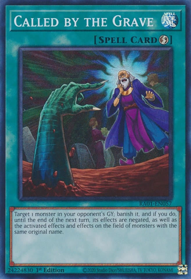 Called by the Grave [RA01-EN057] Super Rare - Yugioh Cards For Your TCG Needs!