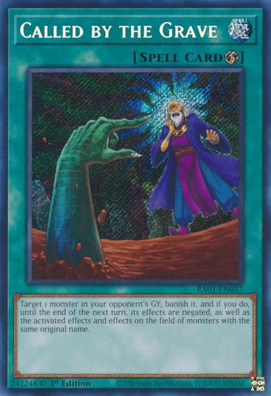 Called by the Grave [RA01-EN057] Secret Rare - Yugioh Cards For Your TCG Needs!