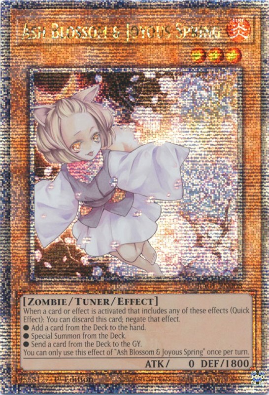 Ash Blossom & Joyous Spring [RA01-EN008] Quarter Century Secret Rare - Yugioh Cards For Your TCG Needs!