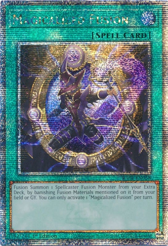 Magicalized Fusion [RA01-EN058] Quarter Century Secret Rare - Yugioh Cards For Your TCG Needs!