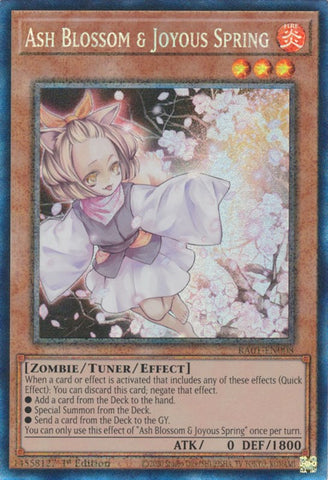 Ash Blossom & Joyous Spring [RA01-EN008] Prismatic Collector's Rare - Yugioh Cards For Your TCG Needs!
