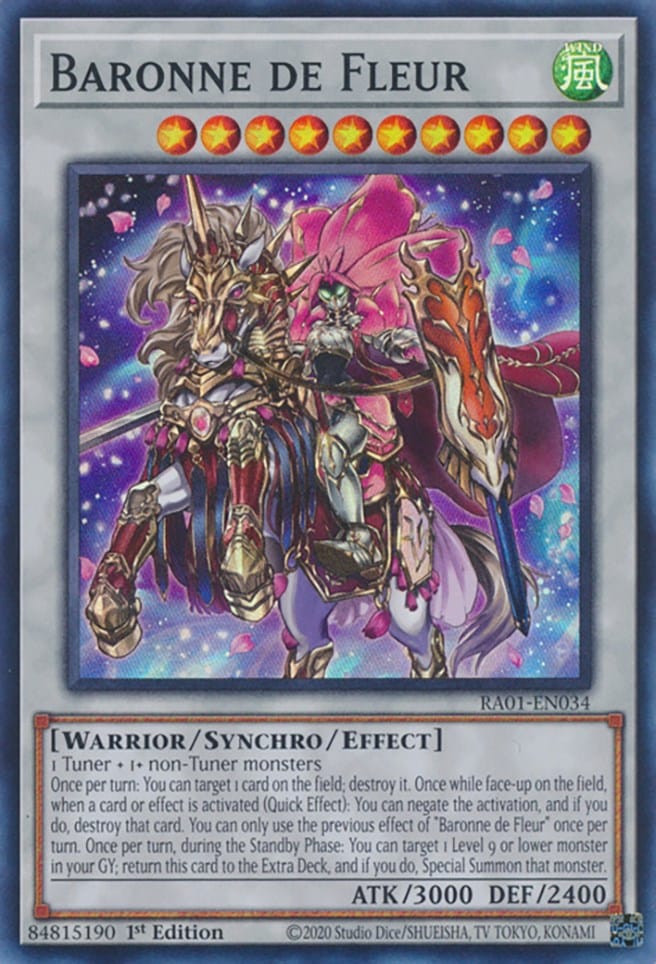 Baronne de Fleur [RA01-EN034] Super Rare - Yugioh Cards For Your TCG Needs!