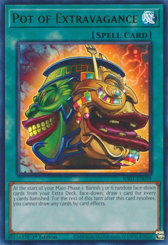 Pot of Extravagance [RA01-EN059] Ultra Rare - Yugioh Cards For Your TCG Needs!
