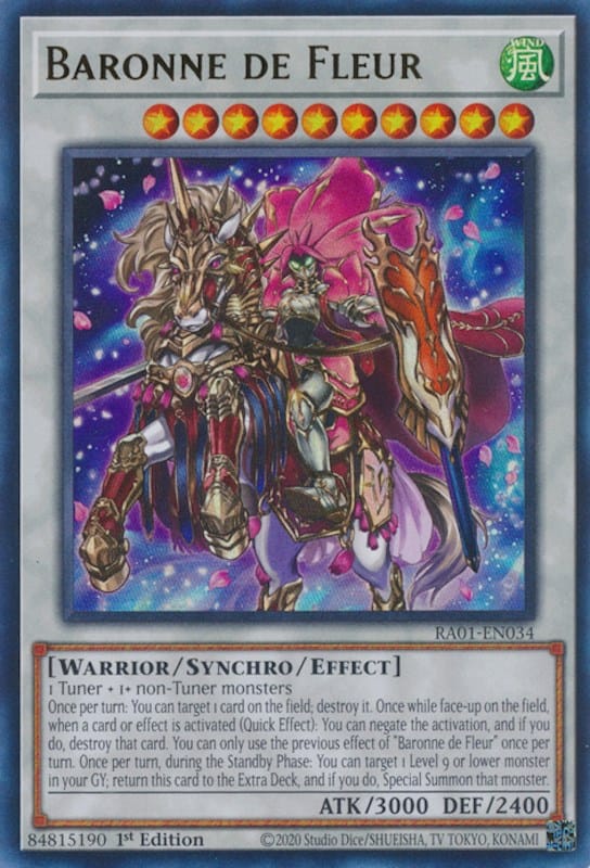 Baronne de Fleur [RA01-EN034] Ultra Rare - Yugioh Cards For Your TCG Needs!