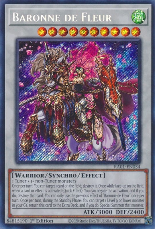 Baronne de Fleur [RA01-EN034] Secret Rare - Yugioh Cards For Your TCG Needs!