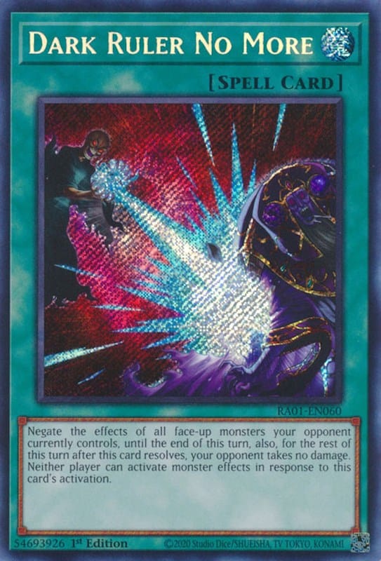 Dark Ruler No More [RA01-EN060] Secret Rare - Yugioh Cards For Your TCG Needs!