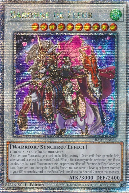 Baronne de Fleur [RA01-EN034] Quarter Century Secret Rare - Yugioh Cards For Your TCG Needs!