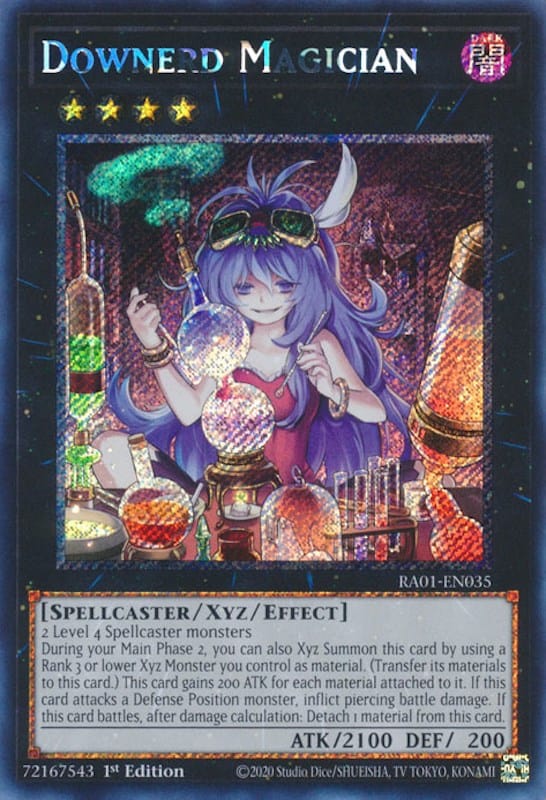 Downerd Magician [RA01-EN035] Platinum Secret Rare - Yugioh Cards For Your TCG Needs!