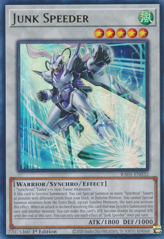 Junk Speeder [RA01-EN032] Ultra Rare - Yugioh Cards For Your TCG Needs!