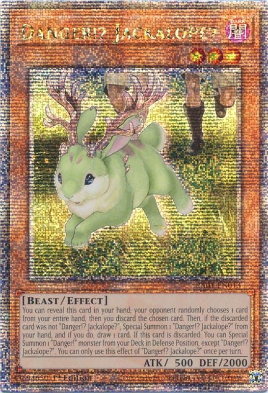Danger!? Jackalope? [RA01-EN013] Quarter Century Secret Rare - Yugioh Cards For Your TCG Needs!