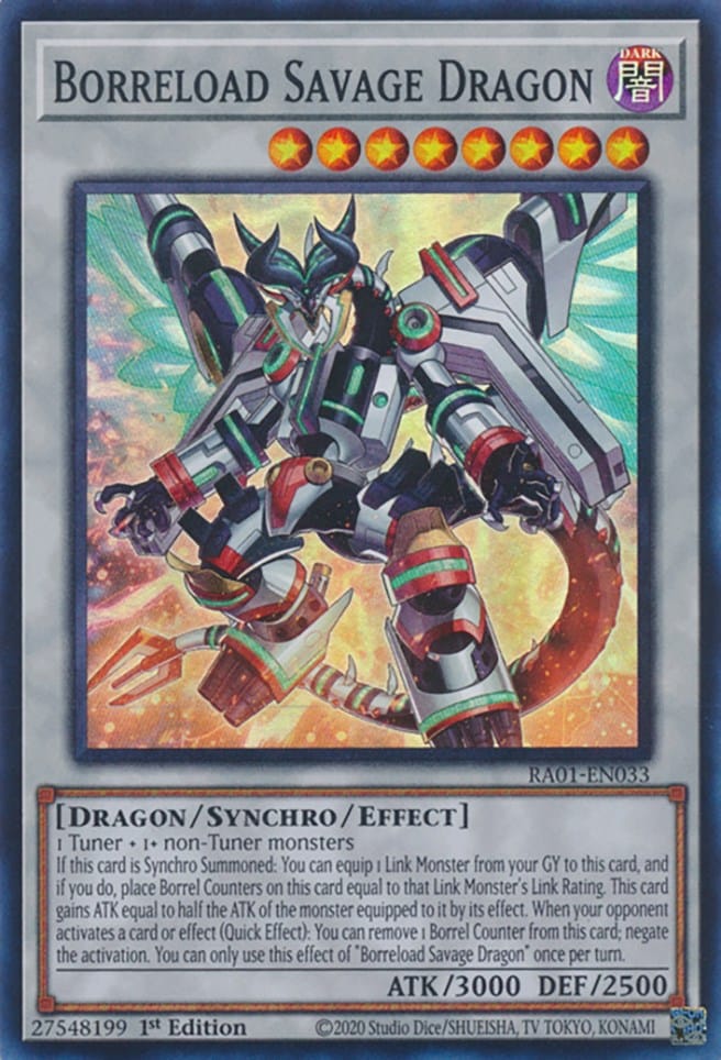 Borreload Savage Dragon [RA01-EN033] Super Rare - Yugioh Cards For Your TCG Needs!