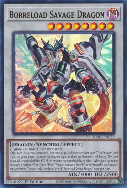 Borreload Savage Dragon [RA01-EN033] Ultra Rare - Yugioh Cards For Your TCG Needs!
