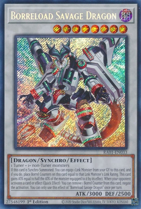 Borreload Savage Dragon [RA01-EN033] Secret Rare - Yugioh Cards For Your TCG Needs!