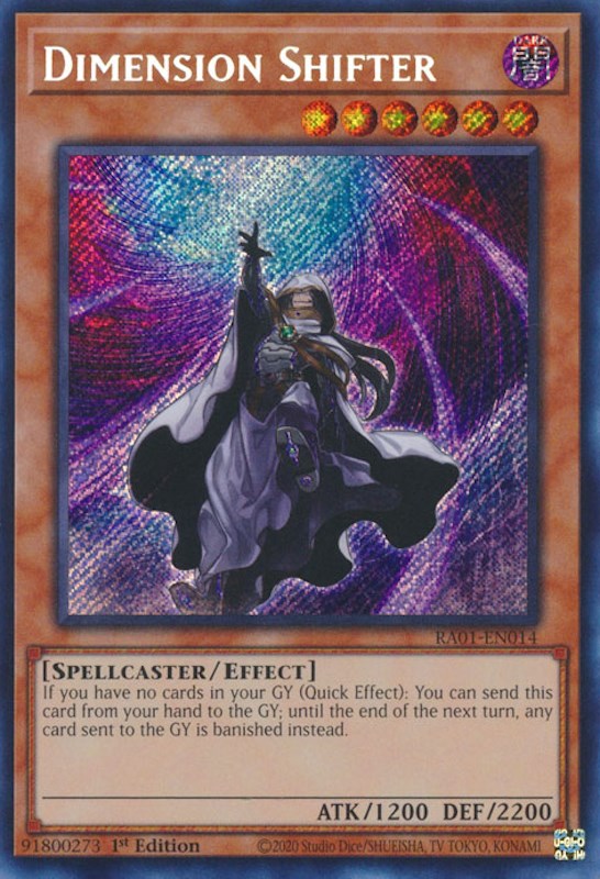 Dimension Shifter [RA01-EN014] Secret Rare - Yugioh Cards For Your TCG Needs!