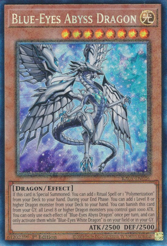 Blue-Eyes Abyss Dragon [RA01-EN016] Prismatic Collector's Rare - Yugioh Cards For Your TCG Needs!