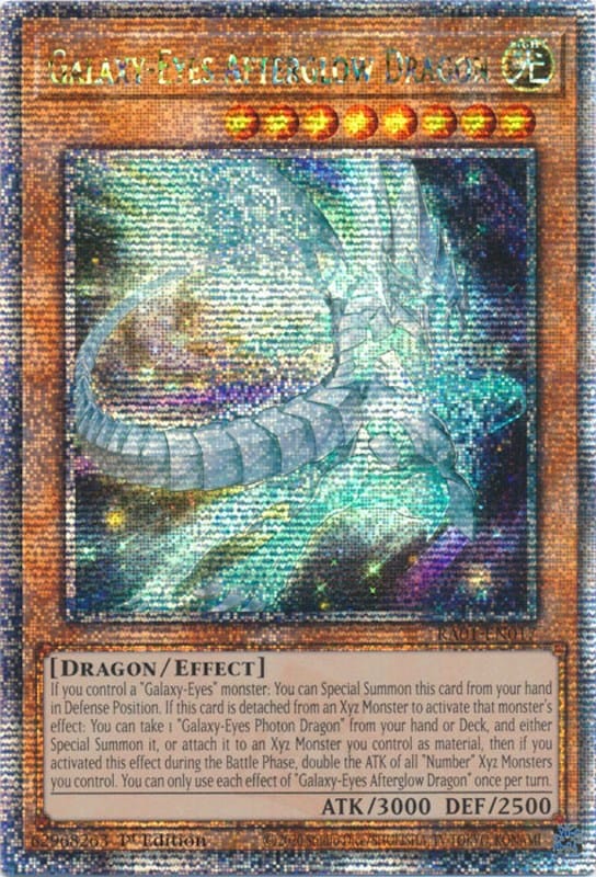 Galaxy-Eyes Afterglow Dragon [RA01-EN017] Quarter Century Secret Rare - Yugioh Cards For Your TCG Needs!