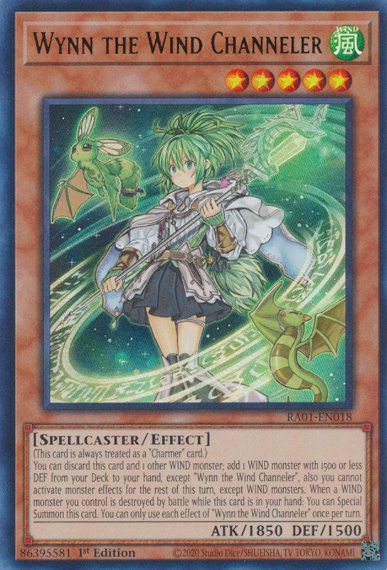 Wynn the Wind Channeler [RA01-EN018] Ultra Rare - Yugioh Cards For Your TCG Needs!