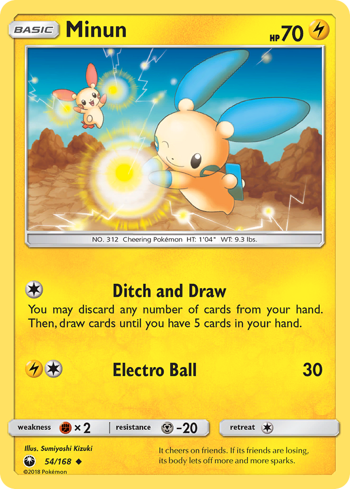 Minun (54/168) [Sun & Moon: Celestial Storm] Pokémon