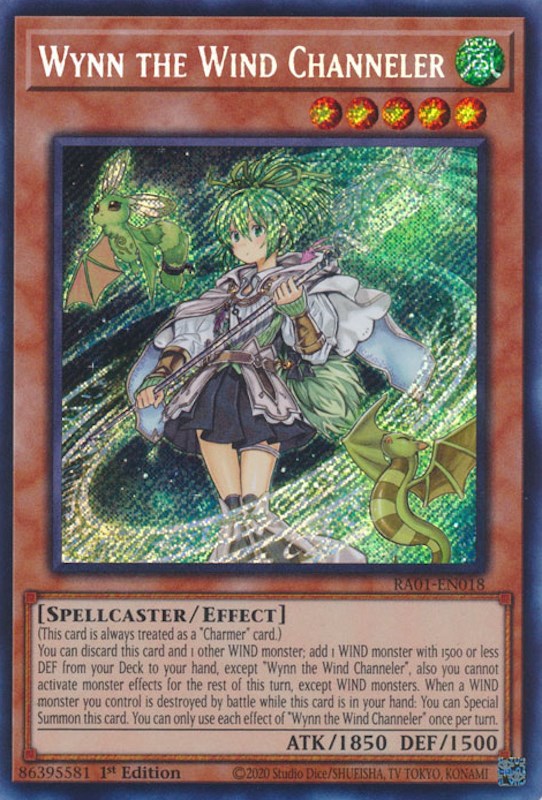Wynn the Wind Channeler [RA01-EN018] Secret Rare - Yugioh Cards For Your TCG Needs!
