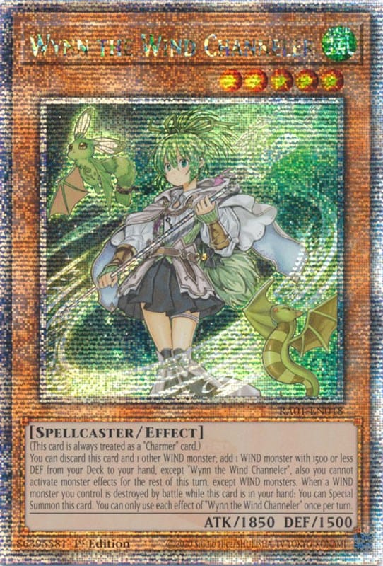 Wynn the Wind Channeler [RA01-EN018] Quarter Century Secret Rare - Yugioh Cards For Your TCG Needs!