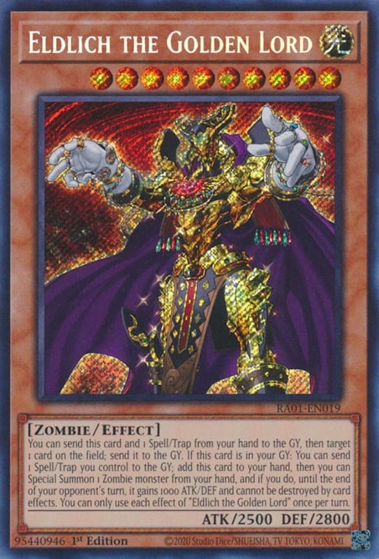 Eldlich the Golden Lord [RA01-EN019] Secret Rare - Yugioh Cards For Your TCG Needs!