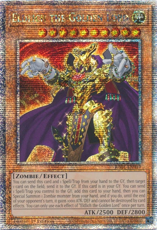 Eldlich the Golden Lord [RA01-EN019] Quarter Century Secret Rare - Yugioh Cards For Your TCG Needs!