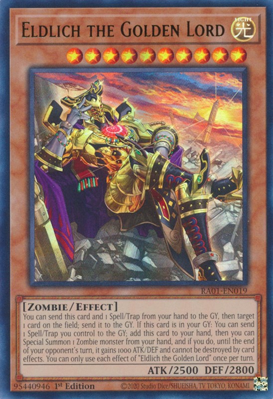 Eldlich the Golden Lord (Alternate Art) [RA01-EN019] Ultra Rare - Yugioh Cards For Your TCG Needs!