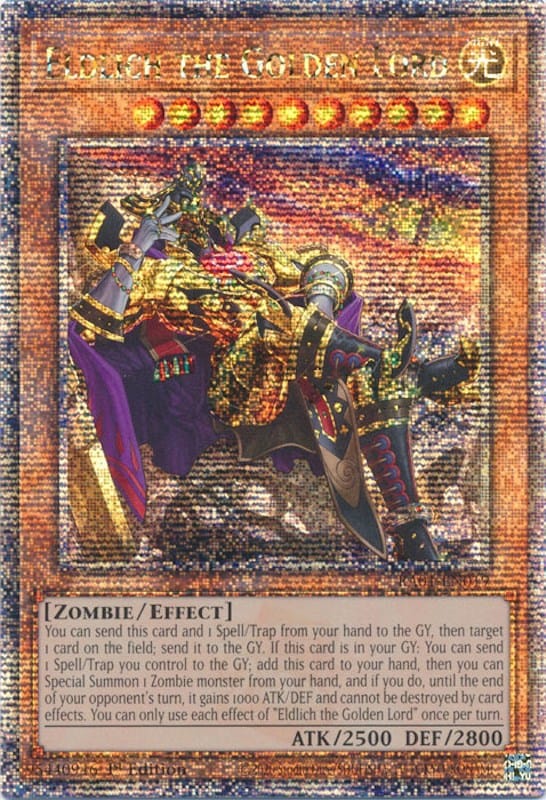 Eldlich the Golden Lord (Alternate Art) [RA01-EN019] Quarter Century Secret Rare - Yugioh Cards For Your TCG Needs!