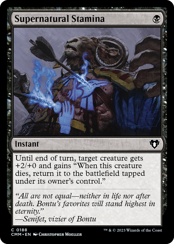 Supernatural Stamina [Commander Masters] Magic: The Gathering