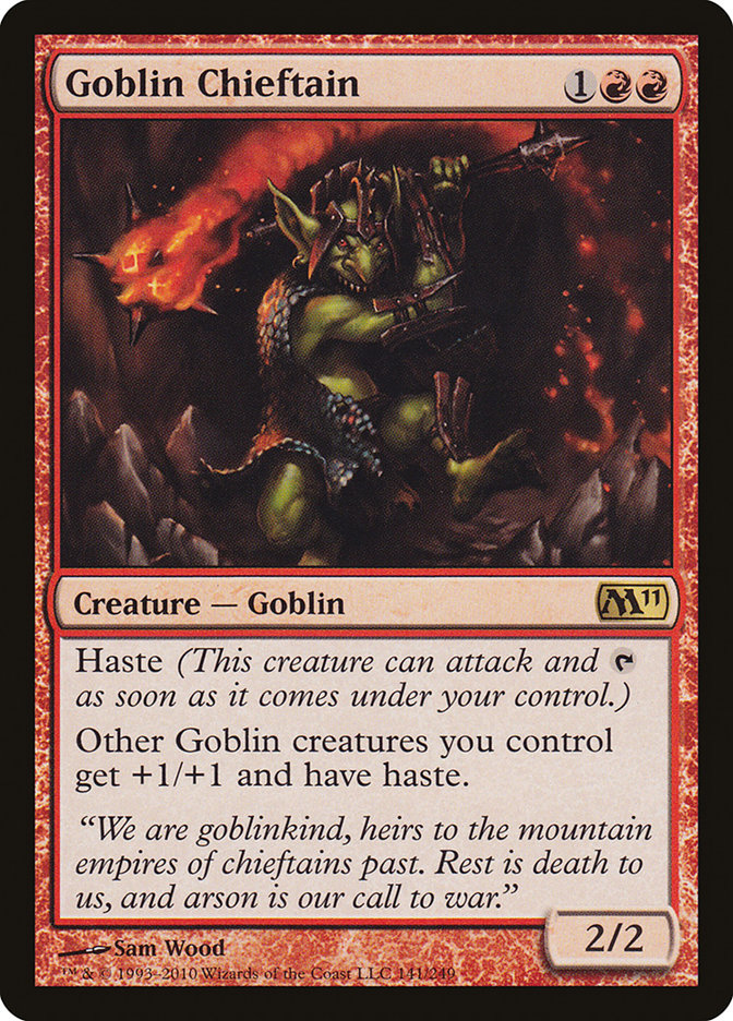 Goblin Chieftain [Magic 2011] Magic: The Gathering