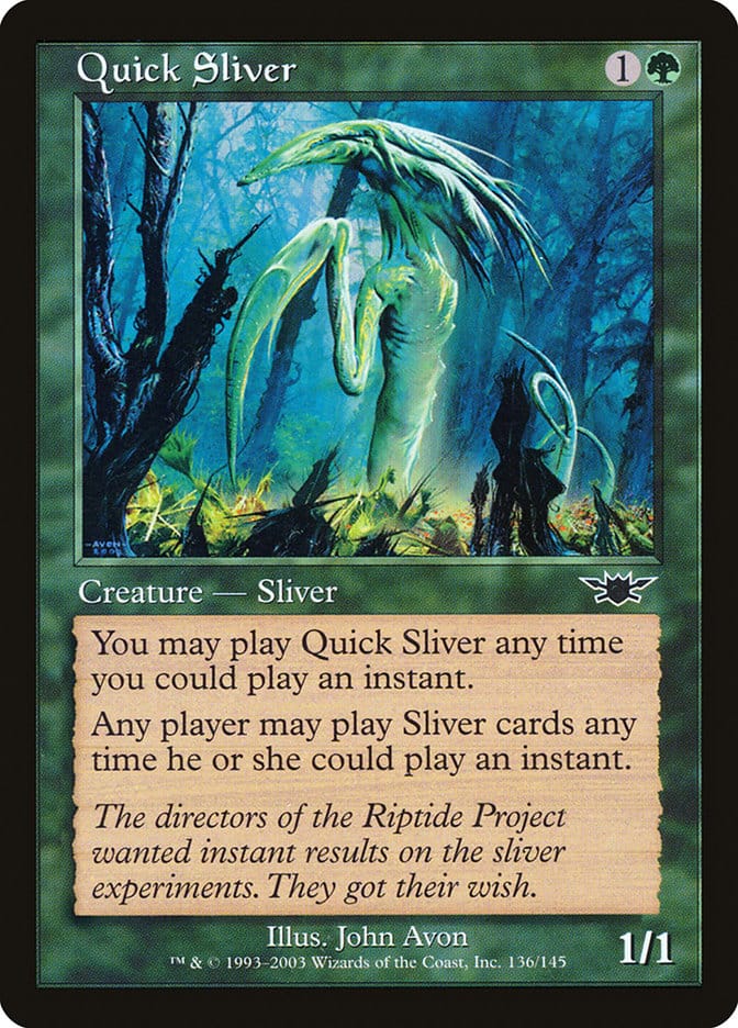 Quick Sliver [Legions] Magic: The Gathering