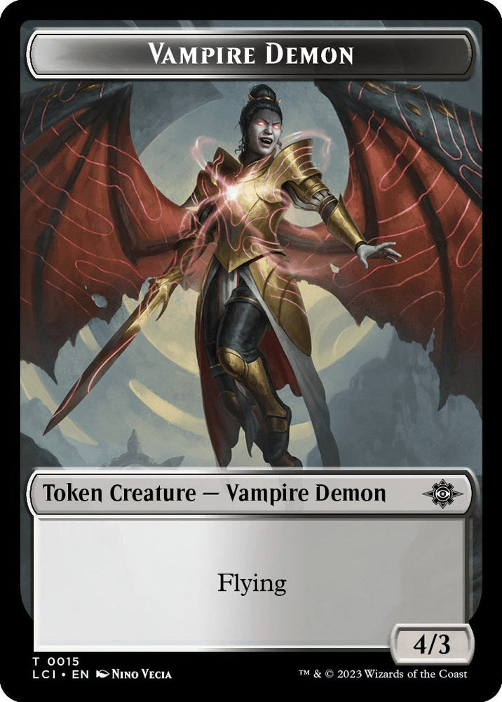 Vampire // Vampire Demon Double-Sided Token [The Lost Caverns of Ixalan Tokens] Magic: The Gathering